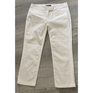 Tommy Bahama White Crop Women Pants Size 4 Cotton